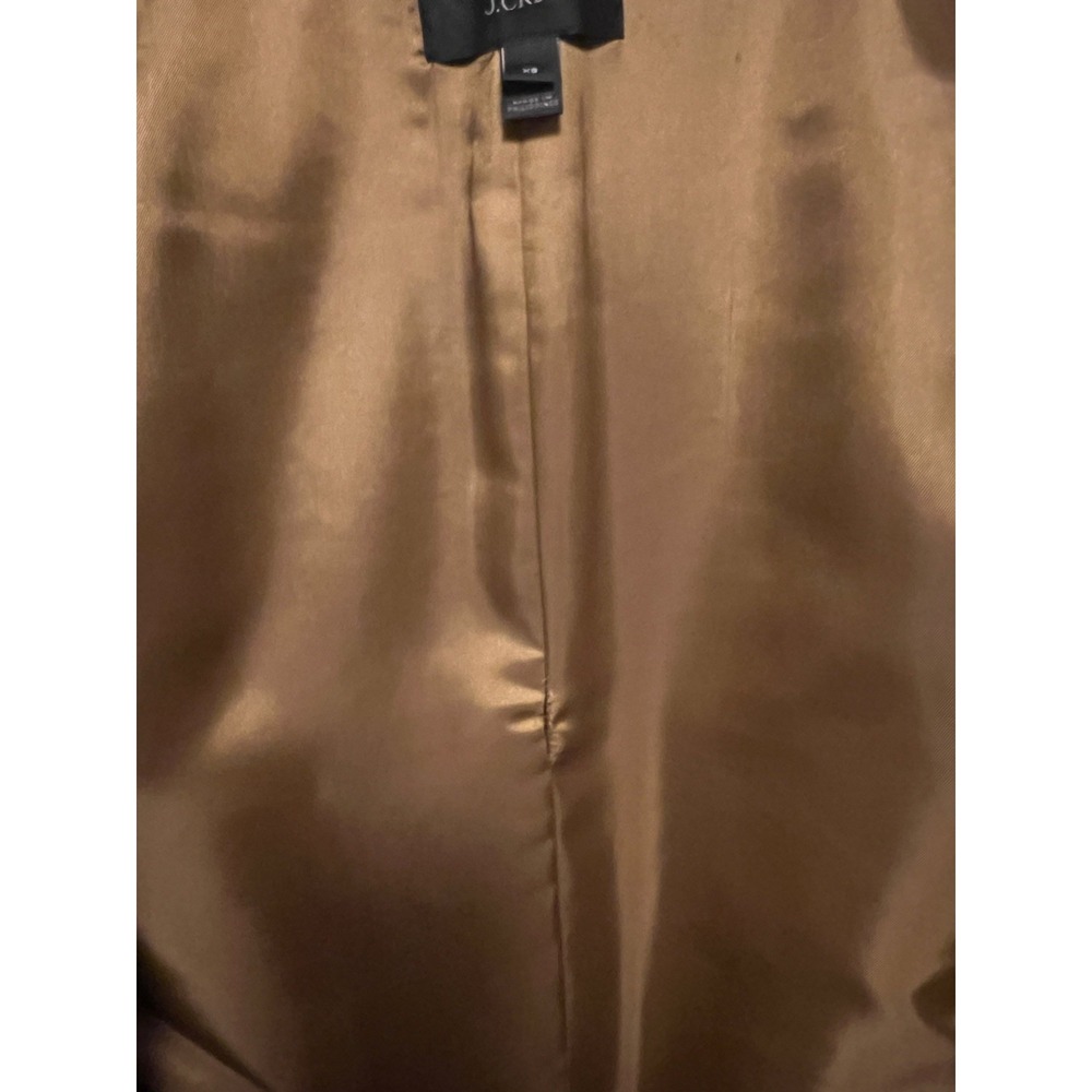 J. Crew Excursion‎ Vest Faux Fur Plush Zip Camel Tan Light Brown Lined Womens XS - Picture 12 of 12
